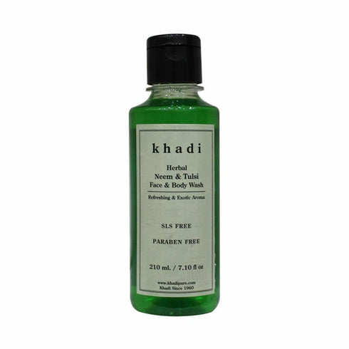 Khadi Herbal Neem & Tulsi Face and Body Wash 210 ml