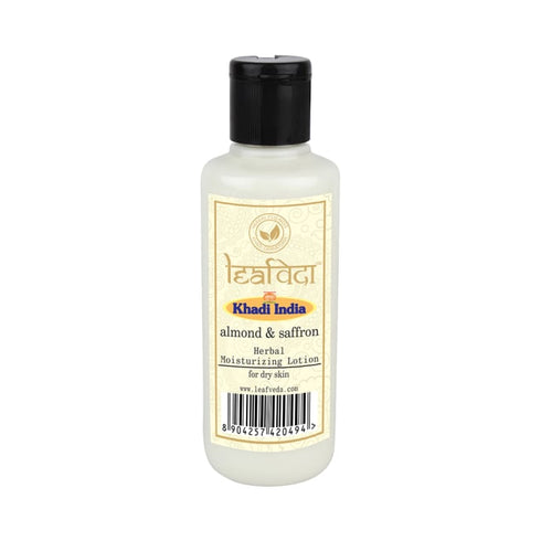 Vagad's Khadi Leafveda Almond & Saffron Moisturising Herbal Lotion