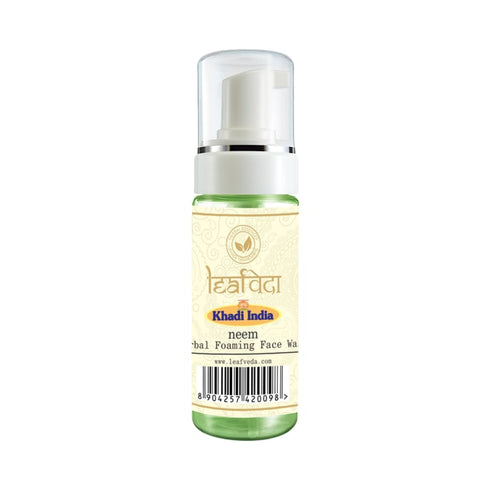 Vagad's Khadi Leafveda Herbal Neem Foaming Face Wash 150 ml