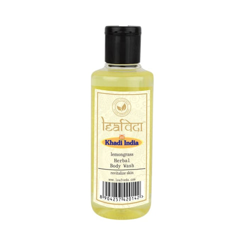 Vagad's Khadi Leafveda Lemongrass Herbal Body Wash 210 ml