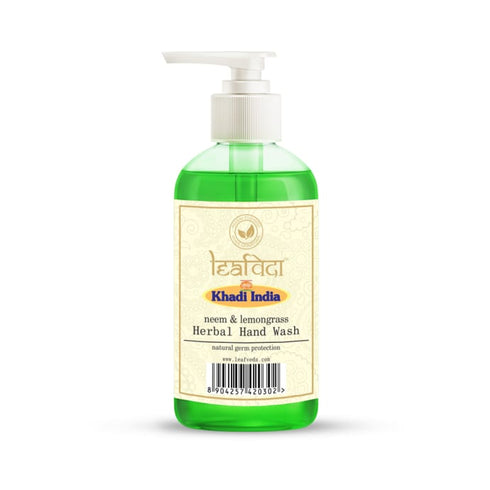 Vagad's Khadi Leafveda Neem & Lemongrass Herbal Hand Wash