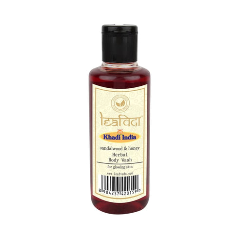 Vagad's Khadi Leafveda Sandalwood & Honey Herbal Body Wash 210 ml