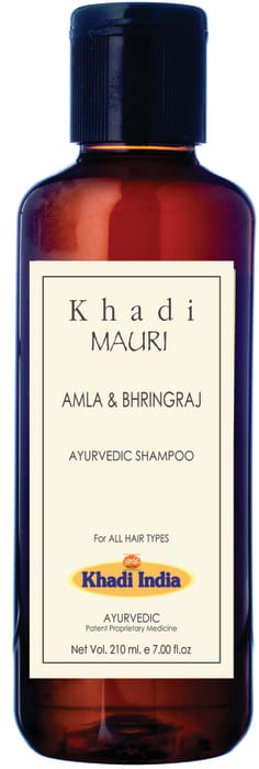 Khadi Mauri Herbal Amla and Bhringraj Herbal Shampoo 210ml
