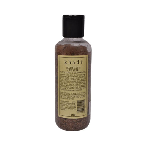 Khadi Naturals Bath Salt Crystal With Rose & Almond Oil 210 gm