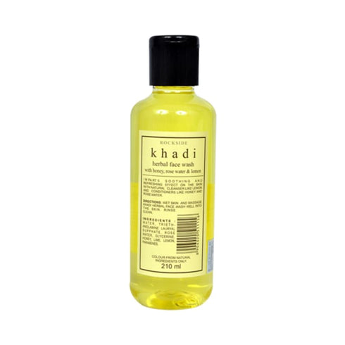 Khadi Naturals Herbal Face Wash With Honey Rose Water & Lemon 210 ml