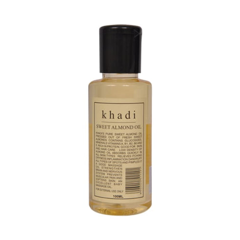 Khadi Naturals Sweet Almond Oil,bottle of 100 ml Oil