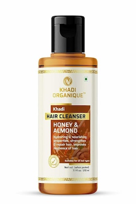 Khadi Organique Natural Shampoo Honey Almond 210ml
