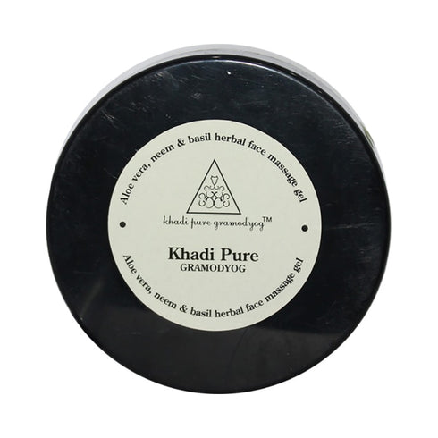 Khadi Pure Herbal Aloe Vera Neem and Basil Face Massagegel 100g