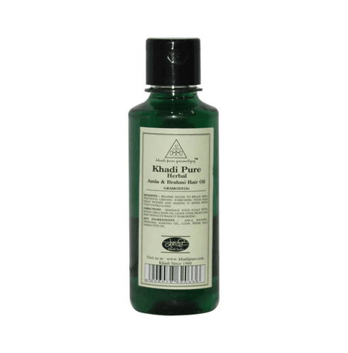 Khadi Pure Herbal Amla & Brahmi Hair Oil