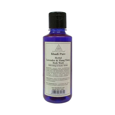 Khadi Pure Herbal Lavender and Ylang Ylang Body Wash 210 ml