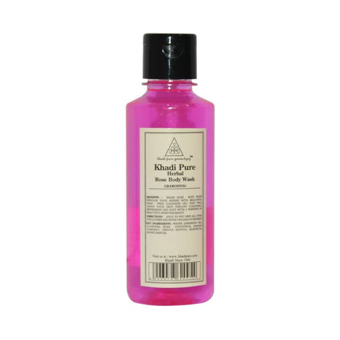 Khadi Pure Herbal Rose Body Wash 210 ml