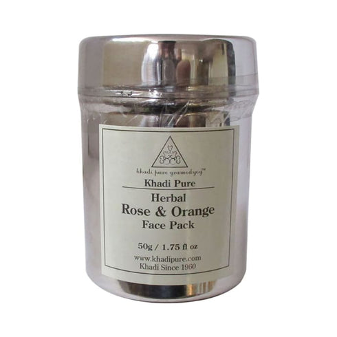 Khadi Pure Herbal Rose and Orange Face Pack 50g