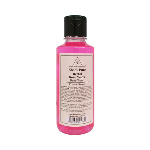 Khadi Pure Herbal Rose Water Face Wash 210 ml