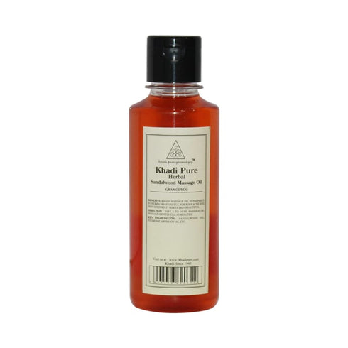 Khadi Pure Herbal Sandalwood Massage Oil 210 ml