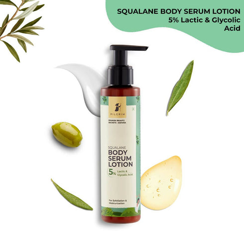 Pilgrim Squalane 5% Lactic & Glycolic Acid Body Serum Lotion