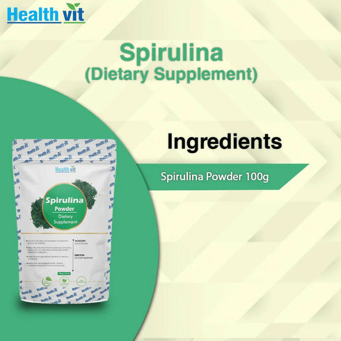 Healthvit Natural Spirulina Powder