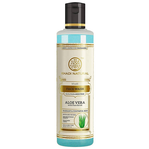 Khadi Natural Aloe Vera Face Wash With Scrub 210g