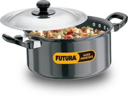 Hawkins Futura Hard Anodized Cook-n-Serve Stewpot 2.25 L with Lid (AST225)