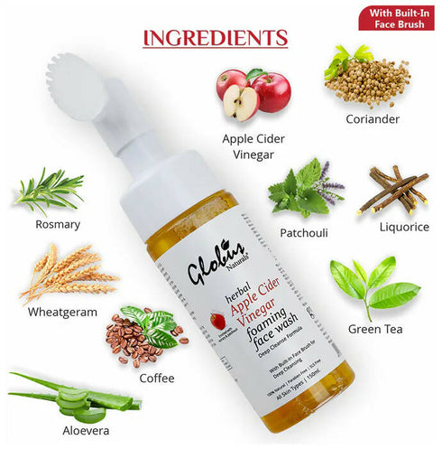 Globus Naturals Apple Cider Vinegar Foaming Face Wash