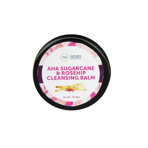 Nature's Destiny AHA Sugarcane and Rosehip Cleansing Balm