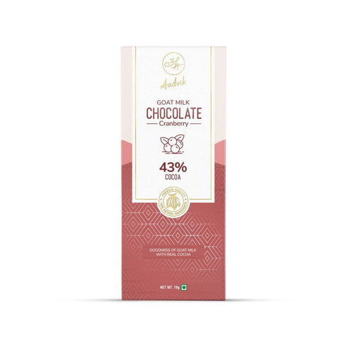Aadvik Goat Milk Chocolate Cranberry