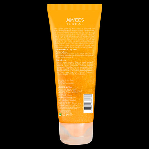 Jovees Herbal Lemon Face Wash with Lemon Orange Peel