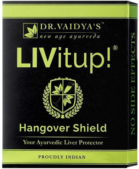 Dr. Vaidya's LIVitup Hangover Shield Capsules 40g
