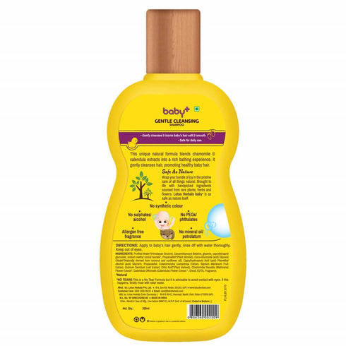Lotus Herbals Baby+ Gentle Cleansing Shampoo 200ml