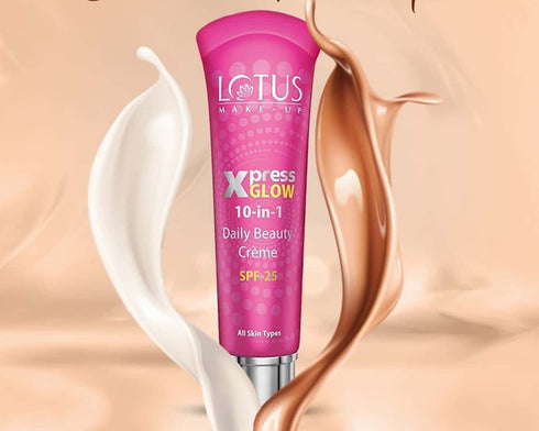 Lotus Xpress Glow Daily Beauty 10 In 1 Creme Spf 25 Royal Pearl