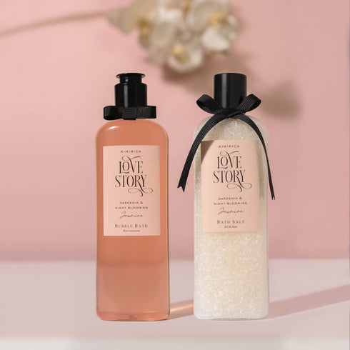 Kimirica Love Story Bubble Bath and Bath Salt Bath Care Duo 290ml Each