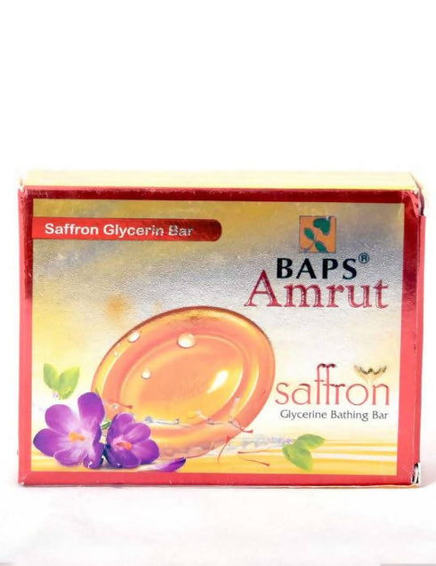 Baps Amrut Saffron Glycerin Bathing Bar 75 gm