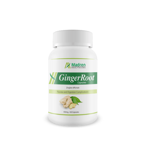Madren Healthcare Ginger Root 550mg Capsule 60 capsules