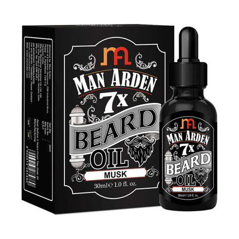 Man Arden 7X Beard Oil Musk bottle of 30 ml