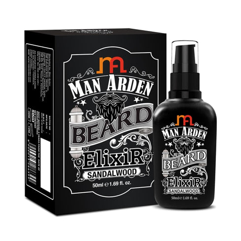 Man Arden Beard Elixir Oil Sandalwood bottle of 50 ml
