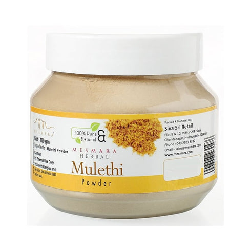 Mesmara Herbal Mulethi Powder,jar of 100 gm Powder