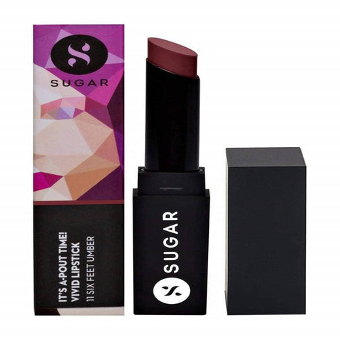 Sugar It's APout Time! Vivid Lipstick Six Feet Umber | Mocha Brown