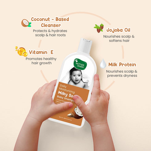 Mother Sparsh Daily Moisturizing Milky Soft Baby Shampoo