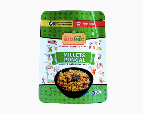 Insta Feast Ready to Cook Millets Pongal | 80g Each