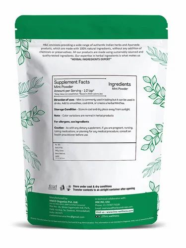H&C Herbal Mint Leaves Powder 100g