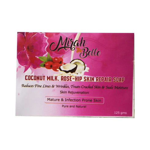 Mirah Belle Coconut Milk Rose Hip Skin Repair Soap 125g