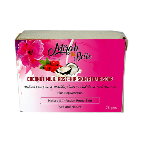 Mirah Belle Coconut Milk Rose Hip Skin Repair Soap 75g