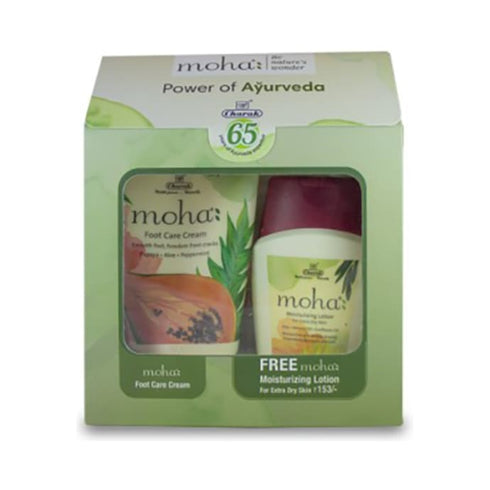 Moha Foot Care Cream 100gm with Free Moisturizing Lotion 100ml,jar of 100 gm Cream X 2