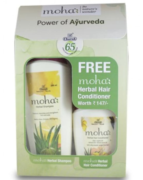 Moha Herbal Shampoo 200ml with Free Herbal Hair Conditioner 100ml