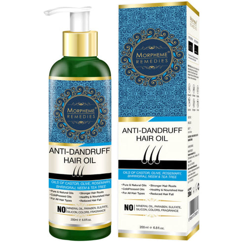 Morpheme Anti-Dandruff Hair Oil bottle of 200 ml