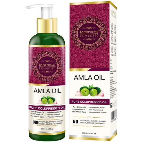 Morpheme Pure Amla Hair Oil bottle of 200 ml