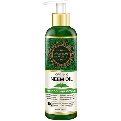 Morpheme Pure Organic Neem Oil bottle of 200 ml Oil