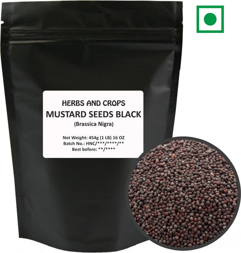 Herbs And Corps Mustard Seeds Black 454g