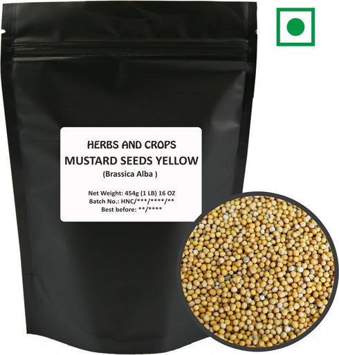 Herbs And Corps Mustard Seeds Yellow 454g