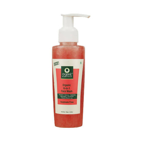 Organic Harvest 6 in 1 Face Wash (Sulphate Free)
