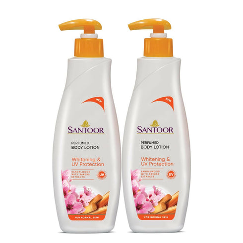 Santoor Body Lotion Whitening And UV Protection